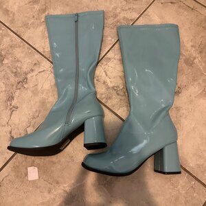 Blue Go-Go Boots - Size 8
